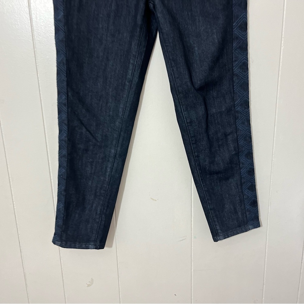 Coldwater Creek Jeans Women's Blue Denim Tuxedo Ankle Jeans Size 4P NWT - Picture 2 of 12